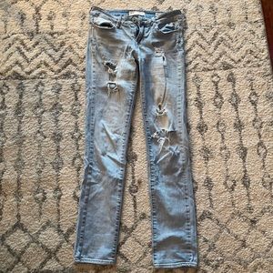 PacSun Bullhead low rise skinny ripped jeans